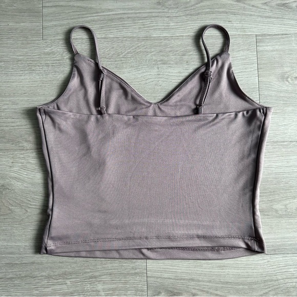 Dynamite Sienna Crop Top - Dusty Lavender - Picture 3 of 3
